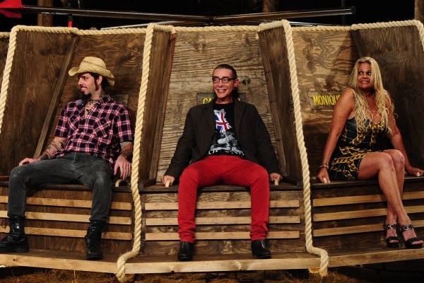 Tico Santa Cruz, Carlos Carrasco e Monique Evans j participaram da terceira edio do reality show (Antonio Chahestian/Record)