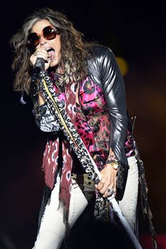 Liderado por Steven Tyler, o Aerosmith desembarca em Braslia no prximo dia 23 (AFP PHOTO/JUAN BARRETO )