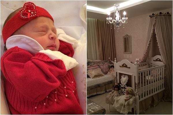 A cantora compartilhou com os seguidores imagens da nova herdeira e do quarto da beb (Reproduo/Instagram@solalmeidaa)