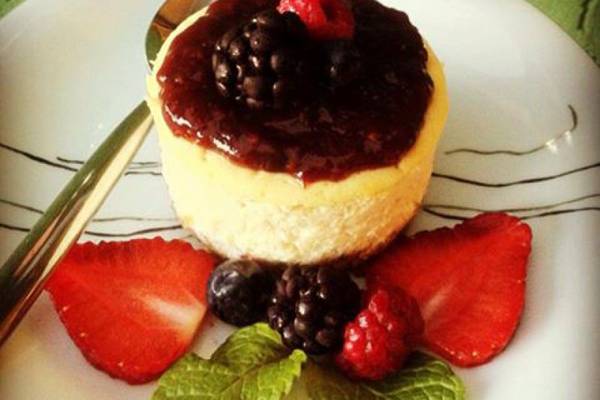 Cheesecake diet de frutas vermelhas (Babi Gourmet/Divulgao)