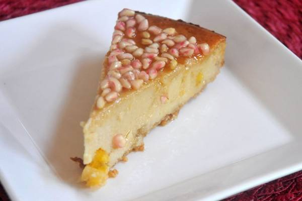 O cheesecake sem queijo do Café Corbucci leva damasco (Antonio Cunha/Esp. CB/D.A Press)
