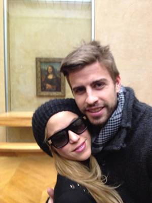 Shakira e Piqu so pais de Milan, 11 meses (Reproduo/Twitter@3gerardpique)