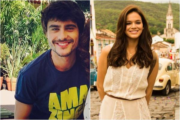 Guilherme e Bruna contracenaram juntos na novela Em famlia (Reproduo/Instagram, Joo Miguel Jr/TV Globo)