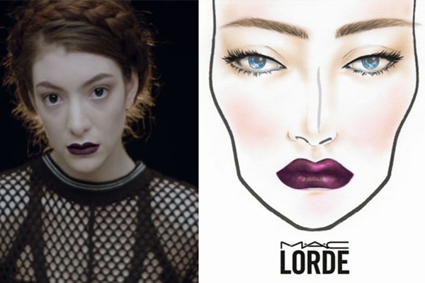 Fs do visual de Lorde vo contar com produtos inspirados pela cantora ( MAC/Universal Music/Divulgao )