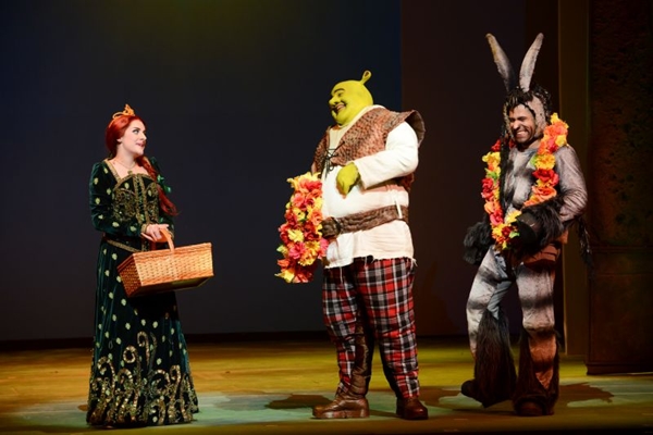O romance de Shrek e Fiona  contado com a participao de uma orquestra
 (Marcos Mesquita/Divulgao)