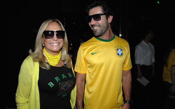 Susana e Sandro reataram durante festa da partida Brasil x Camares, em junho (Augusto Mestieri/Divulgao)