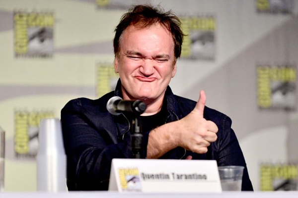 Quentin Tarantino no painel da HQ 'Django/Zorro' na San Diego Comic-Con ( Jerod Harris/Getty Images/AFP)