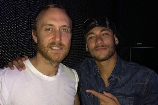 David Guetta e Neymar em Ibiza (Instagram/Reproduo)