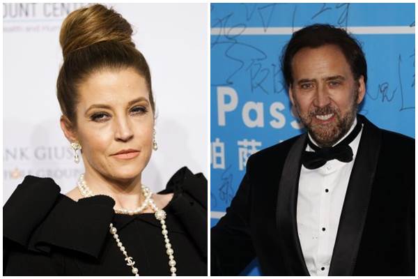 Aps 1 ano e meio ao lado de Michael Jackson, Lisa Marie Presley e o ator Nicolas Cage decidiram oficializar a unio, mas o relacionamento no passou dos 3 meses (Eduardo Munoz/Reuters, Tyrone Siu/Reuters)