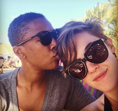 A atriz Samira Wiley e Lauren Morelli (Reproduo/Instagram)