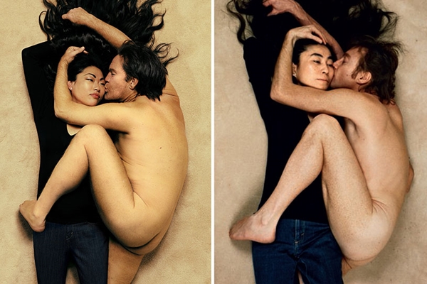 John Lennon e Yoko On de Annie Leibovitz (Reproduo/ SandroFilm.com)