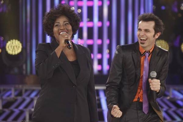 Vanessa Jackson e Mrcio Ballas se apresentam no palco do programa
 (Roberto Nemanis/SBT)