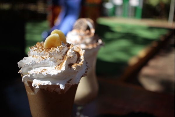 A banana se mistura com o café no Fruitcoffe da Quitinete (Ana Rayssa/Esp. CB/D.A Press)
