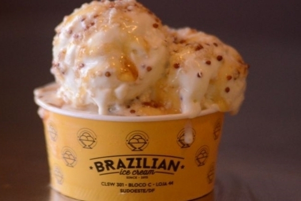 Sorvete de mel com gengibre, pera e leite de cabra da Brazilian Ice Cream (Jhonatan Vieira/Esp. CB/D.A Press)